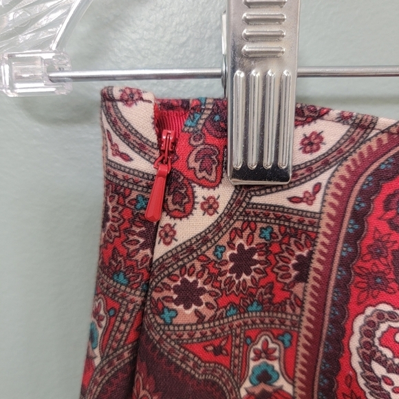 Talbots Career‎ Classic Geometric Print Casual Nwot Midi Skirt Size 2 - Picture 9 of 9